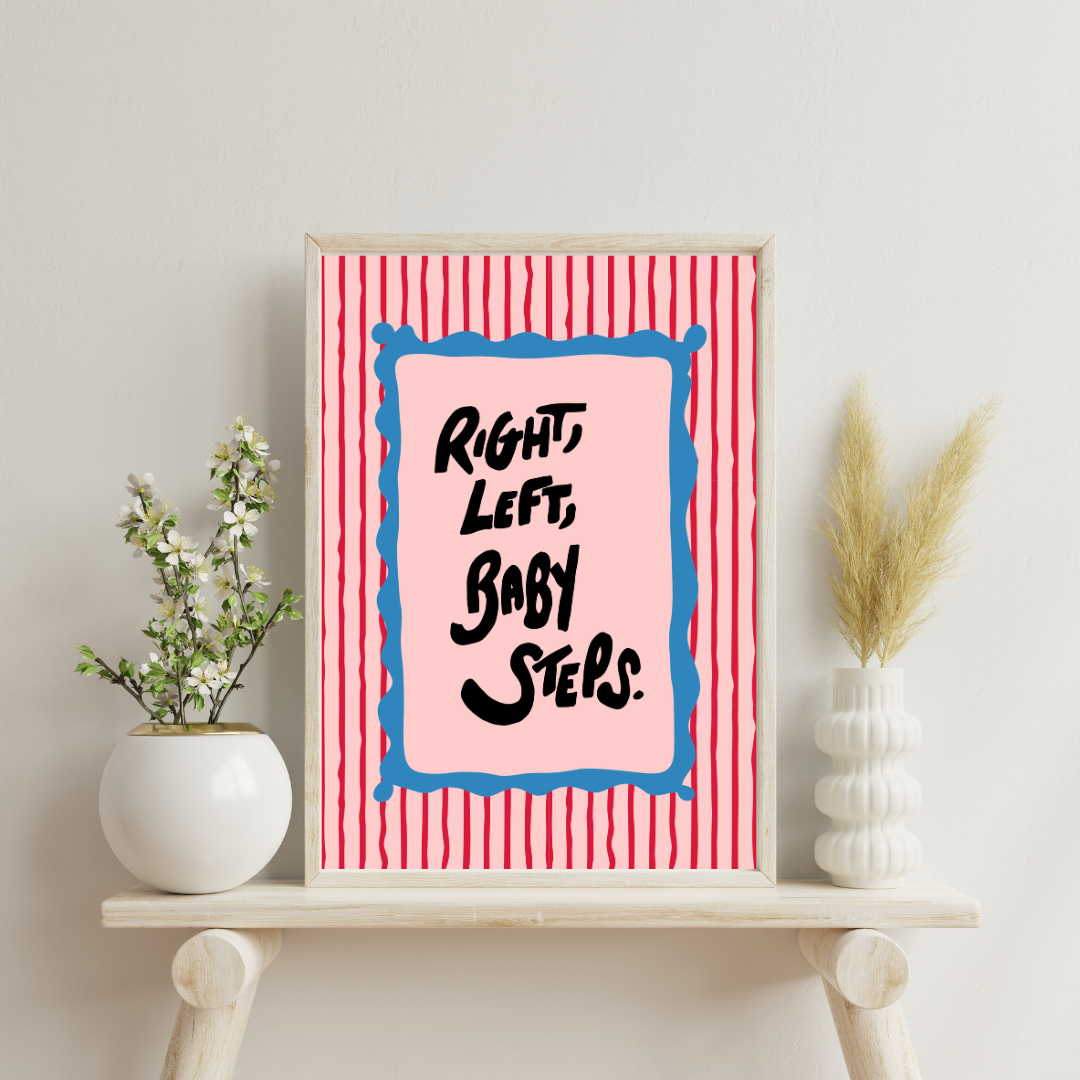 Baby Steps Boulevard Wall Print