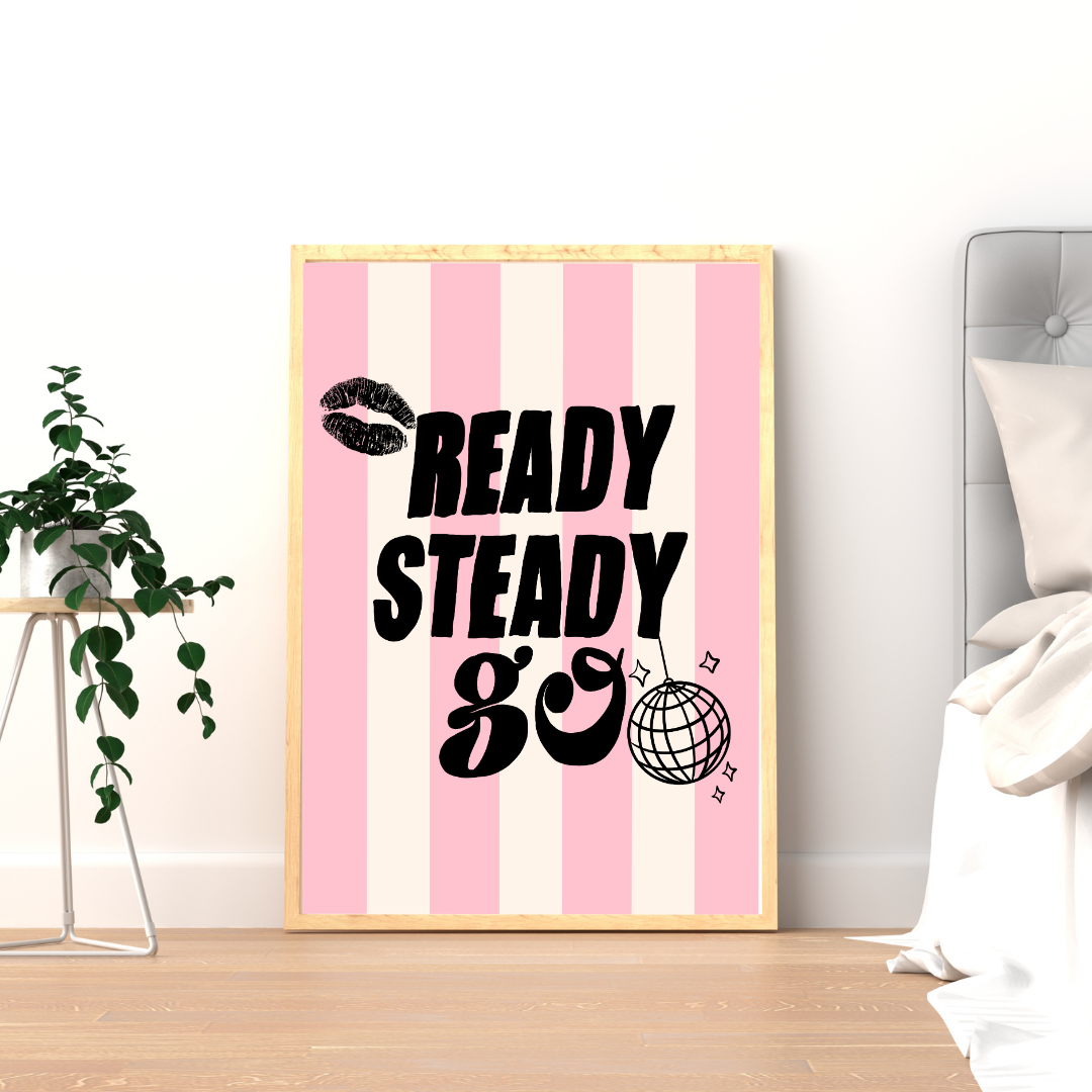 Ready, Steady, Go Wall Print