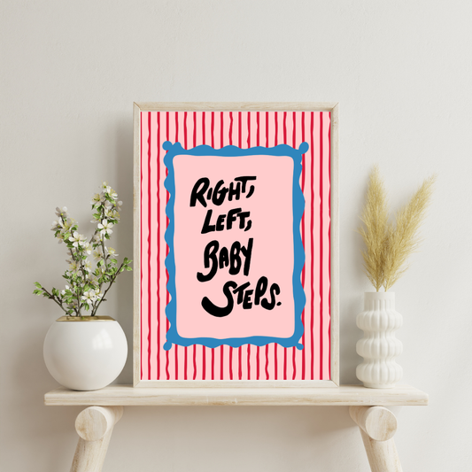 Baby Steps Boulevard Wall Print