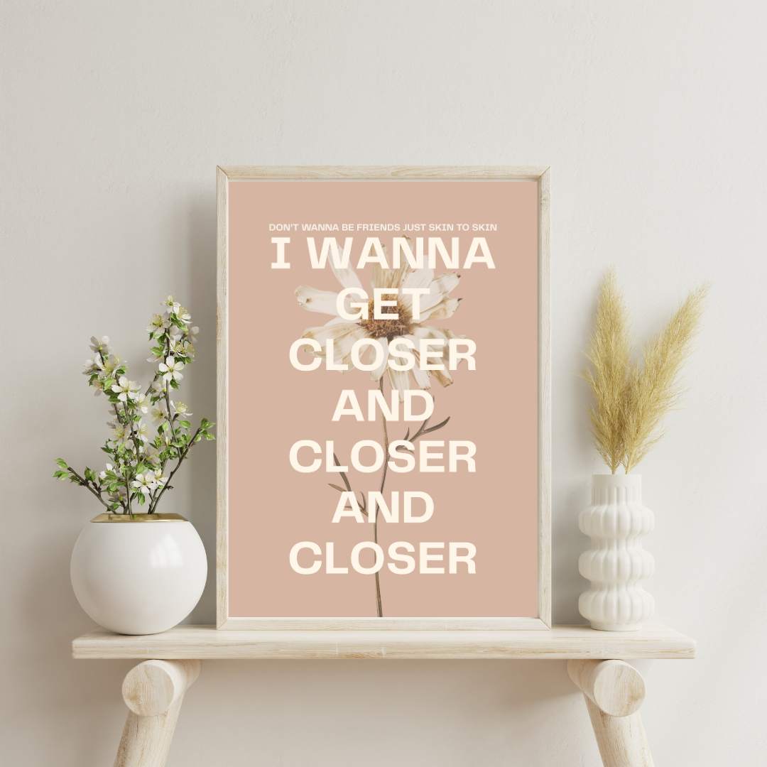 Closer and Closer Wall Print