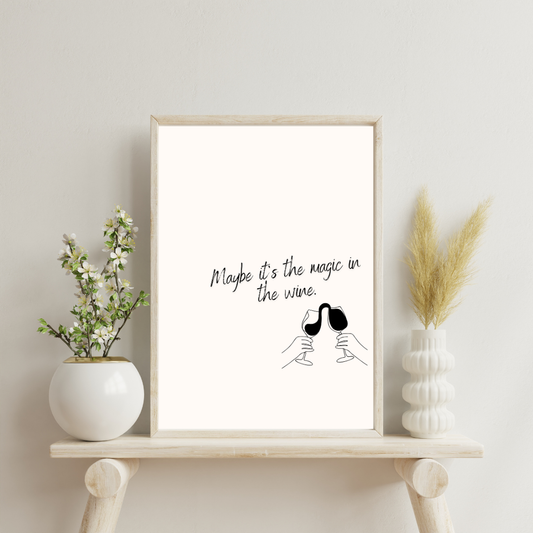 Magic Wine Wall Print